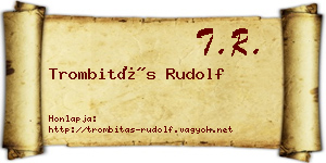 Trombitás Rudolf névjegykártya